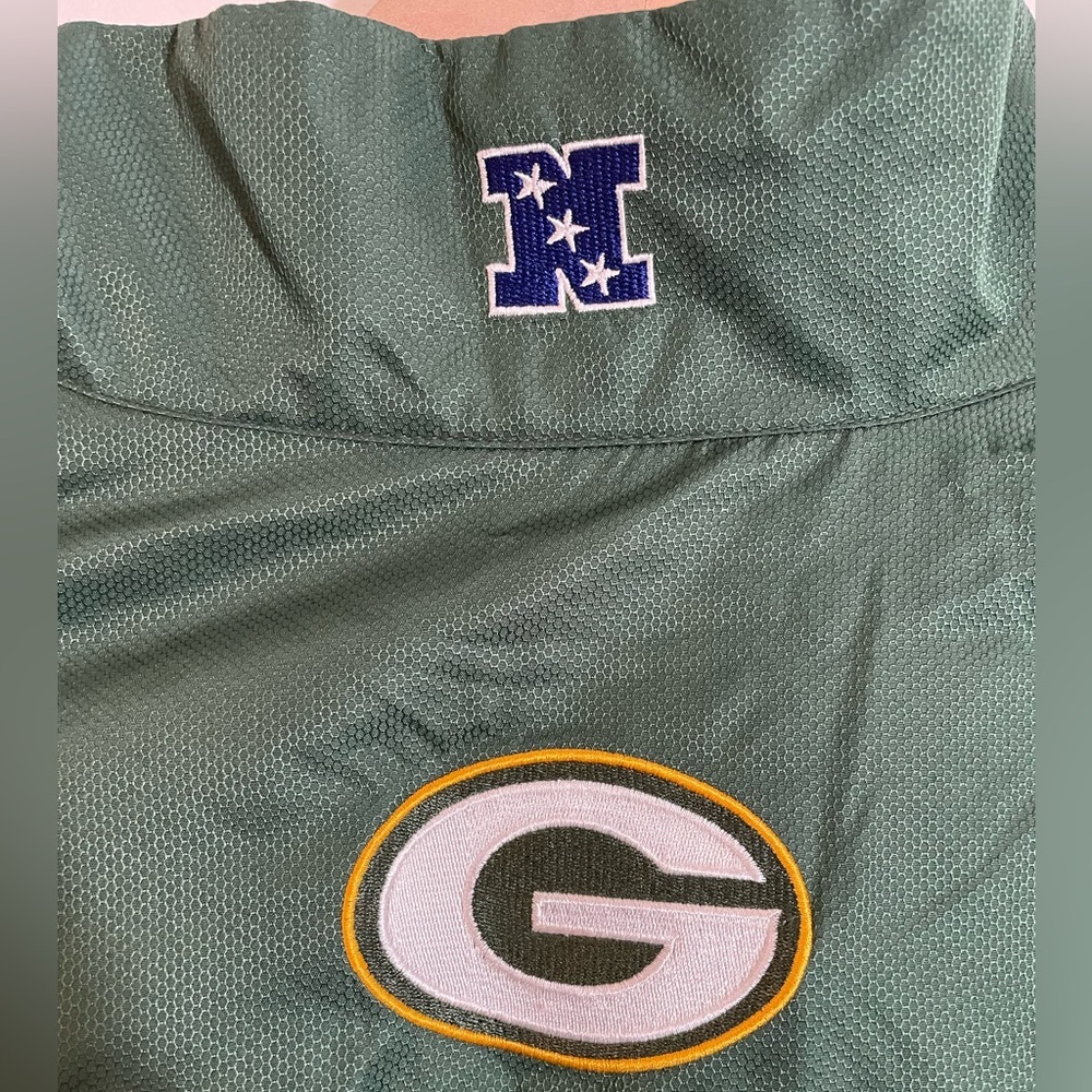 NFL Team Apparel Green Bay Packers Windbreaker Full Zip Vintage Jacket Sz Small - Picture 7 of 11
